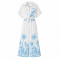 Elegant Linen Two-Piece Summer Set
