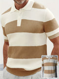 Modern Stripe Polo Shirt - Summer Comfort Fit