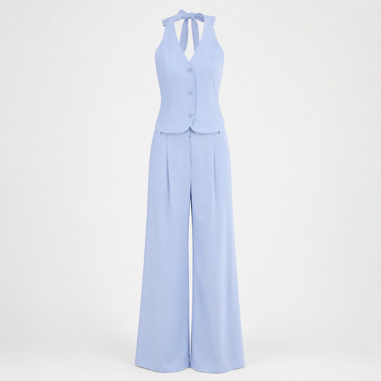Women's Linen Vest & Trouser Co-ord Set