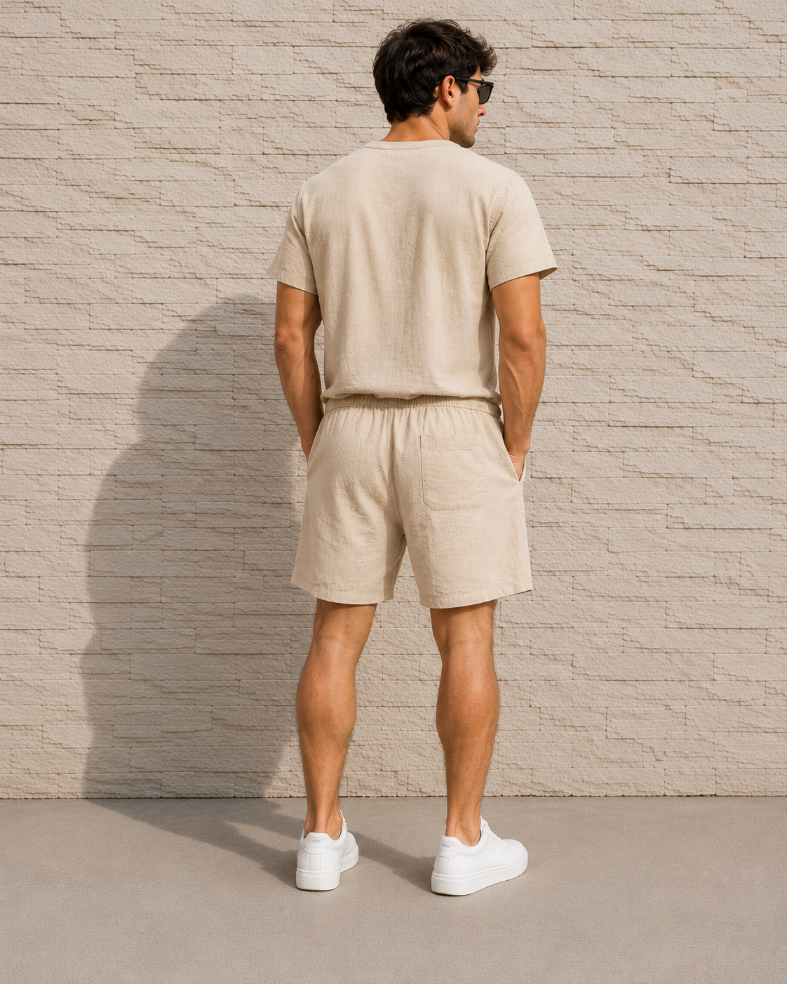 Men's Linen T-Shirt & Shorts Set