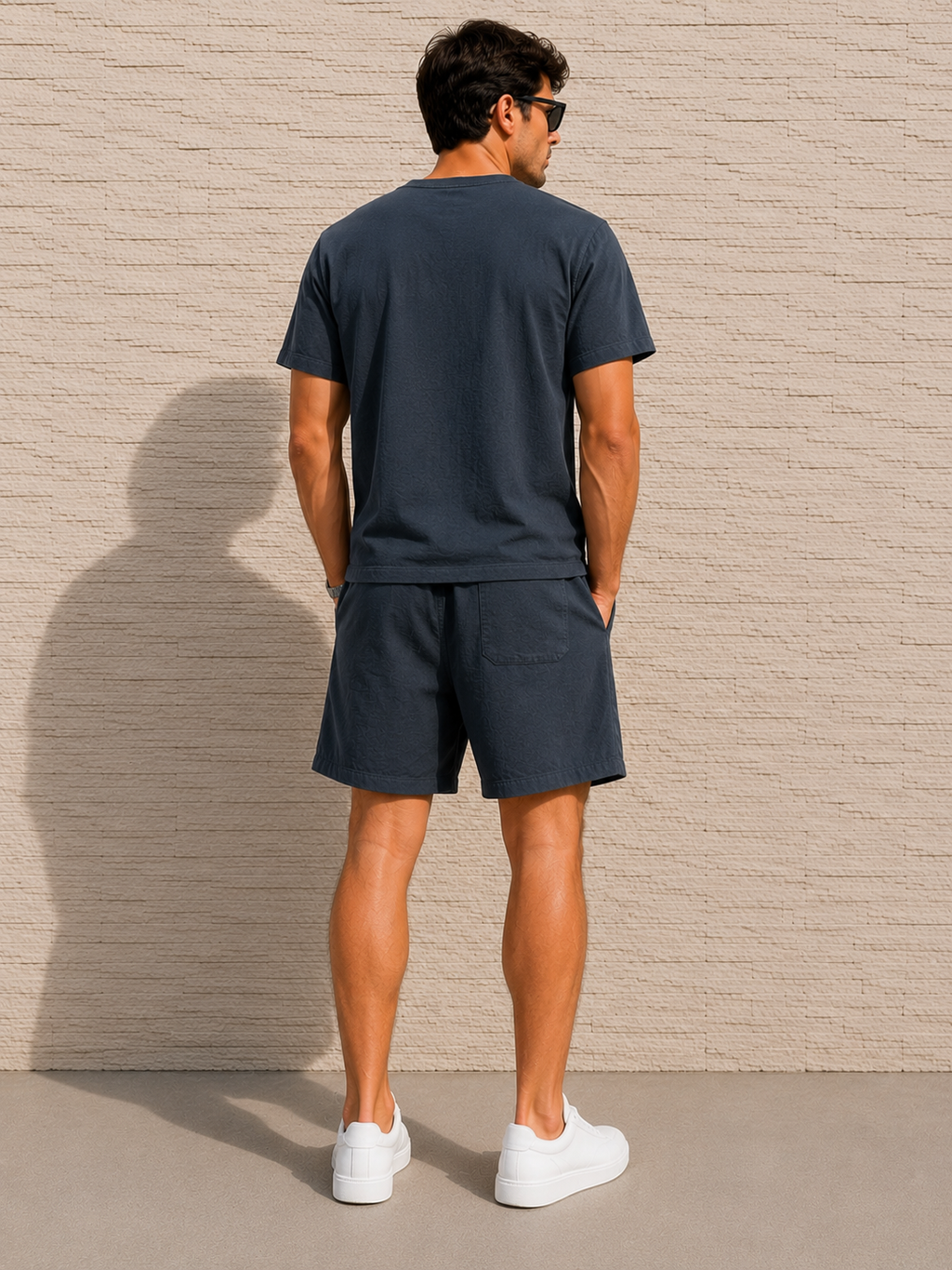 Men's Linen T-Shirt & Shorts Set