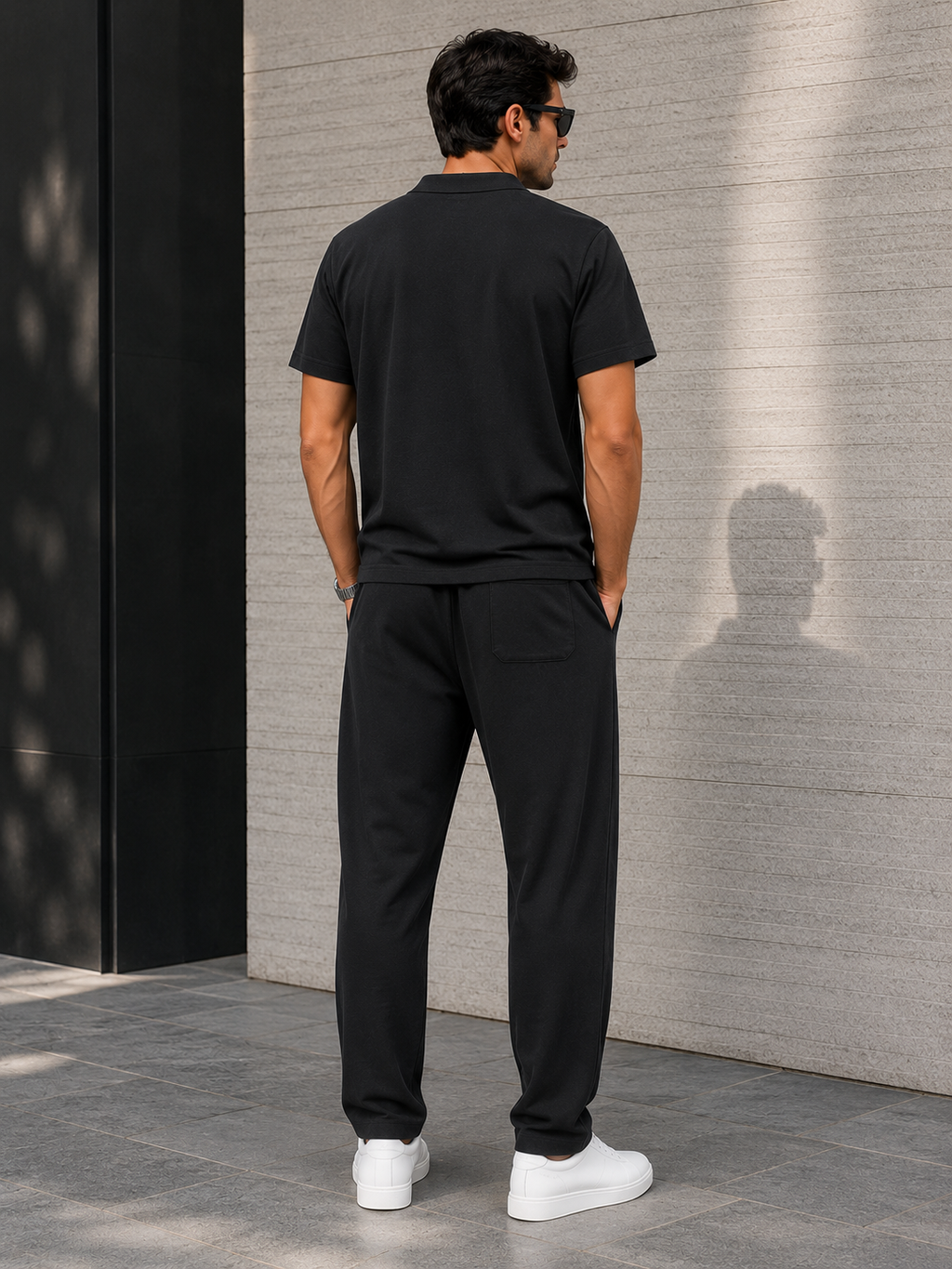 Men's Tencel Linen Polo & Trousers Set