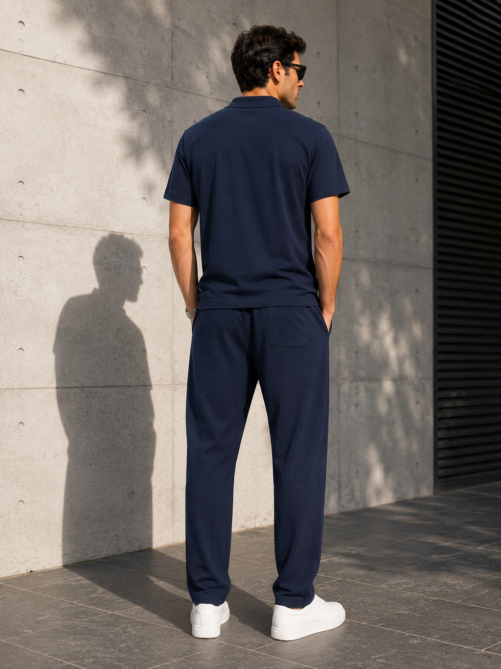 Men's Tencel Linen Polo & Trousers Set
