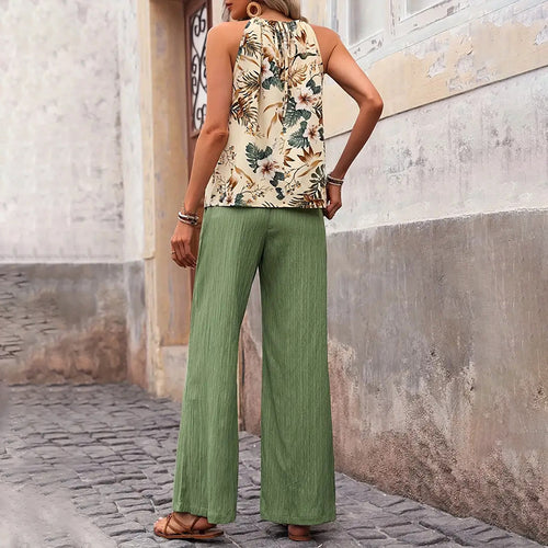 Elegant Summer Two - Piece Set - Chic Casual Outfit